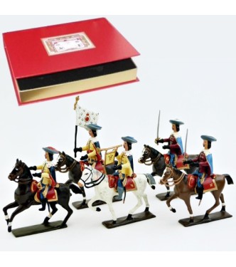 Gardes de Richelieu à cheval (1610), coffret de 5 cavaliers