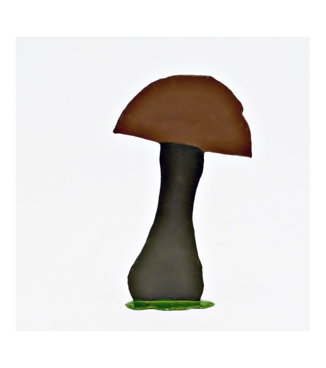 Grand champignon préhistorique (h. 10,5 cm)