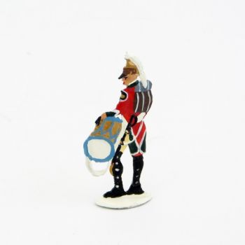 tambour du 1er régiment de dragons (plat d'étain)