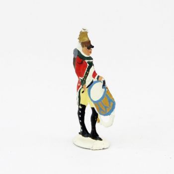tambour du 1er régiment de dragons (plat d'étain)