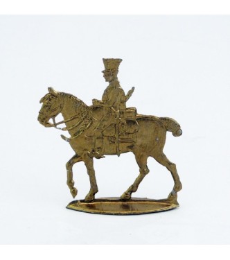 cavalier Empire doré (plat d'étain)