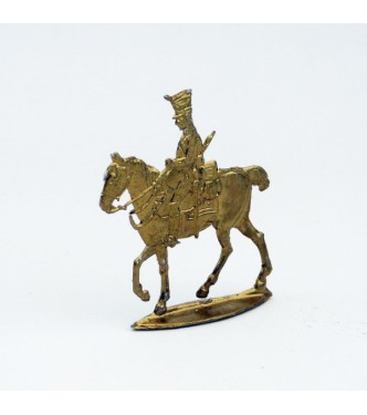 cavalier Empire doré (plat d'étain)