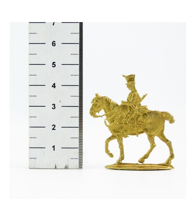 cavalier Empire doré (plat d'étain)