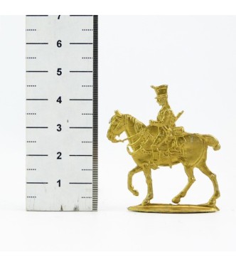 cavalier Empire doré (plat d'étain)