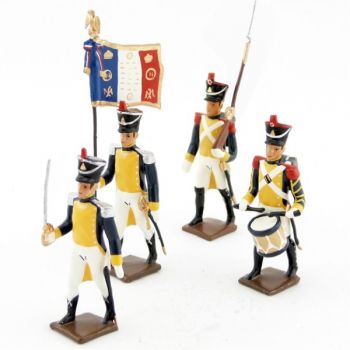 Légion de la vistule (1809), ensemble de 4 figurines