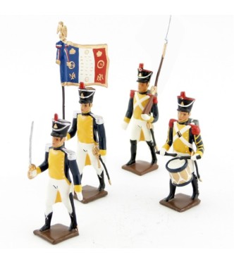 Légion de la vistule (1809), ensemble de 4 figurines