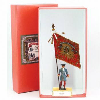 étendard de la Picardie (1680, Louis XIV) en coffret