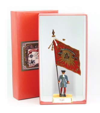 étendard de la Picardie (1680, Louis XIV) en coffret
