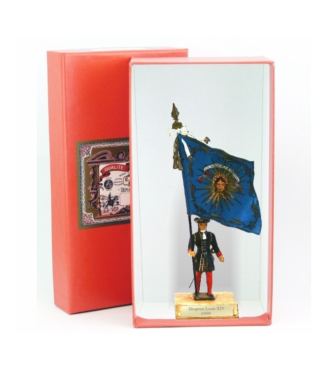 Drapeau Louis XIV (1680, Louis XIV) en coffret