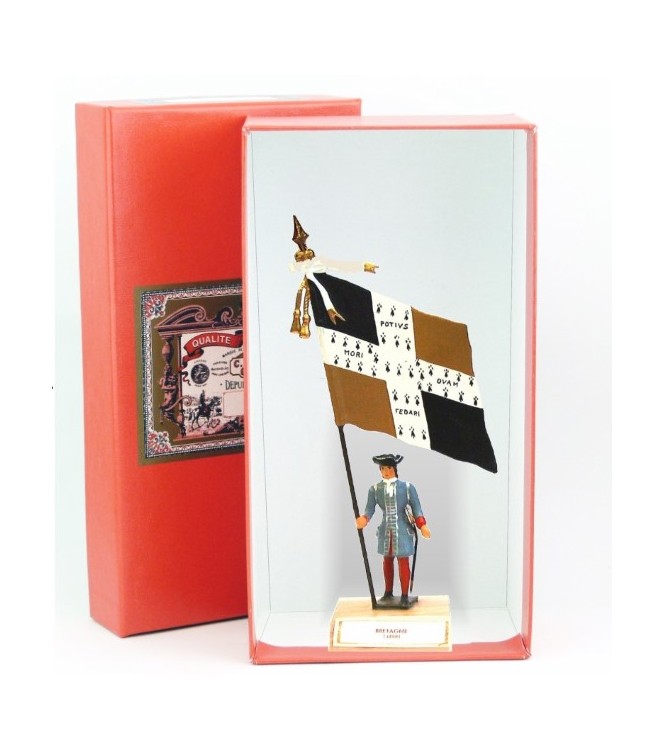 étendard de la Bretagne (1680, Louis XIV) en coffret