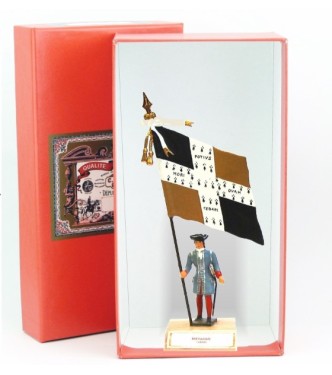 étendard de la Bretagne (1680, Louis XIV) en coffret