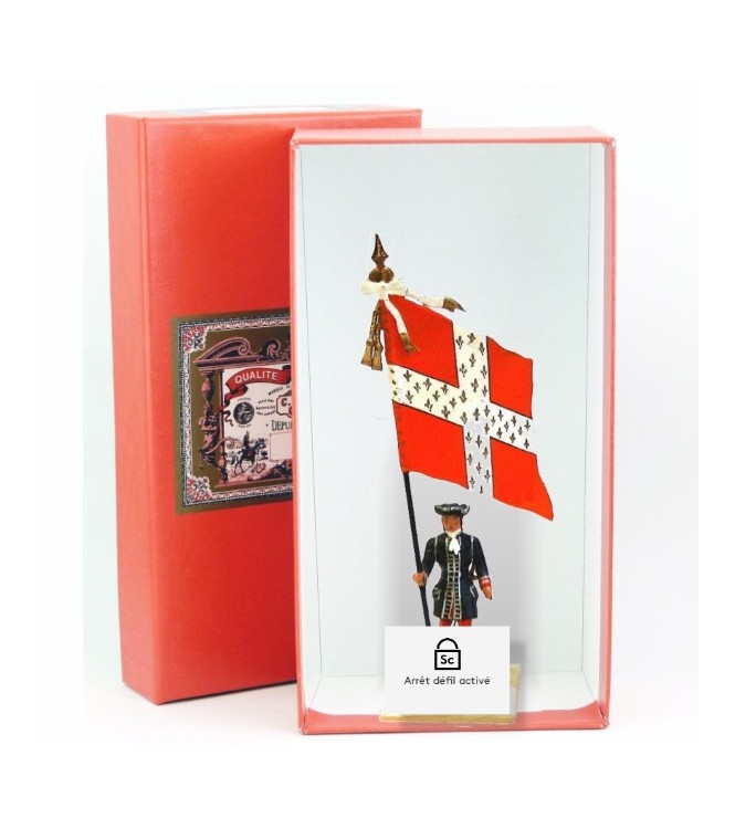 étendard du Royal Artillerie (1690, Louis XIV) en coffret