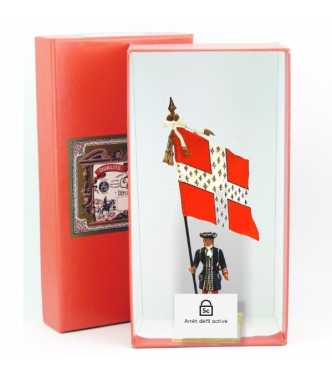 étendard du Royal Artillerie (1690, Louis XIV) en coffret