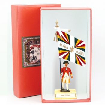 étendard de Salis-Samade (1782, Louis XVI) en coffret