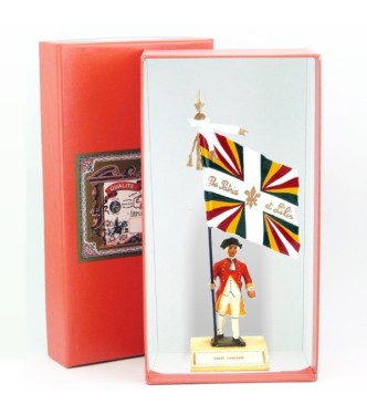 étendard de Salis-Samade (1782, Louis XVI) en coffret