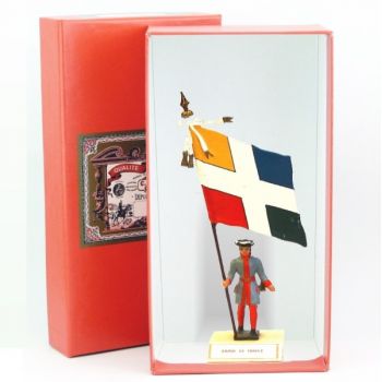 étendard de l'Amiral De France (1680, Louis XIV) en coffret