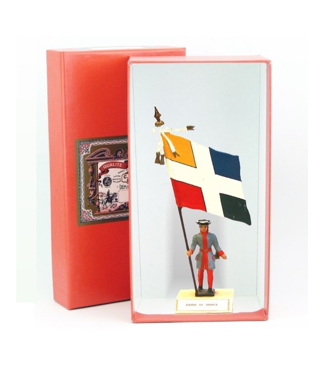 étendard de l'Amiral De France (1680, Louis XIV) en coffret