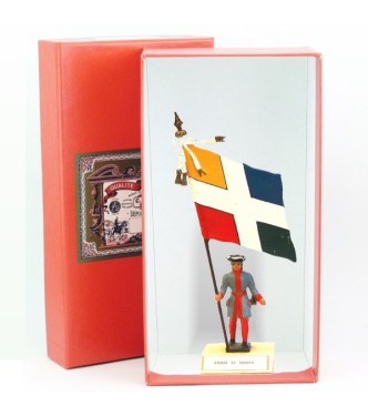 étendard de l'Amiral De France (1680, Louis XIV) en coffret