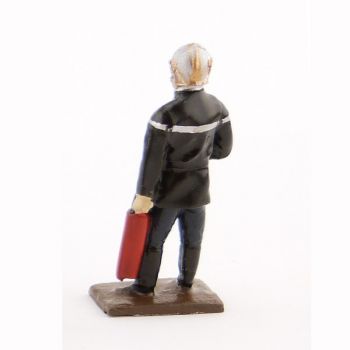 pompier avec extincteur (collection ''minis'' h.40 mm)