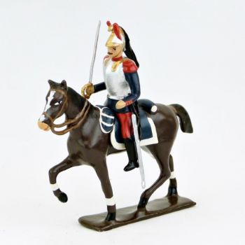 cavalier des cuirassiers à cheval, pantalon garance