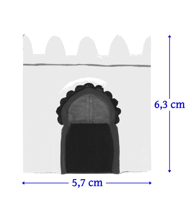 Petite porte Afrique du nord (6,3 x 5,7 cm)
