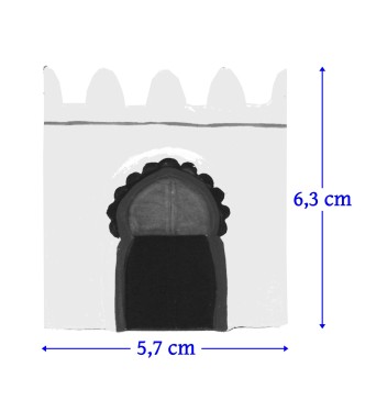 Petite porte Afrique du nord (6,3 x 5,7 cm)