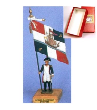 drapeau du District de l'Abbaye Saint Germain en coffret