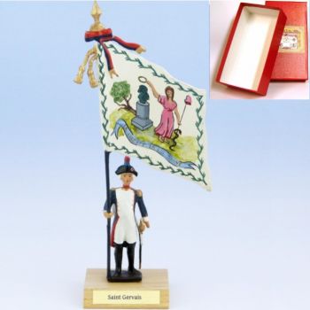 drapeau du District de Saint Gervais en coffret