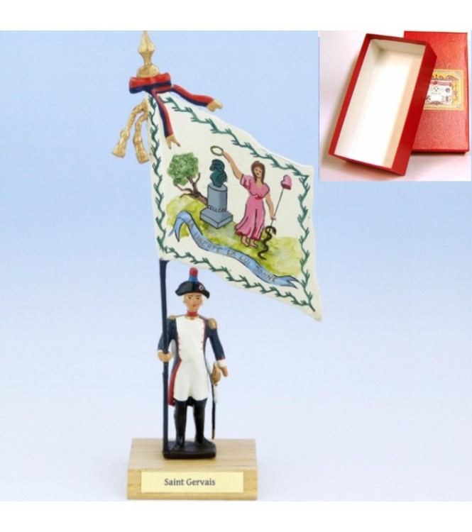 drapeau du District de Saint Gervais en coffret