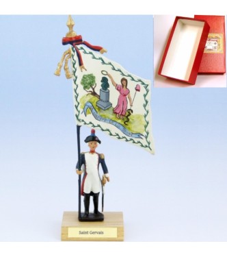 drapeau du District de Saint Gervais en coffret
