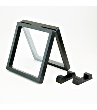 présentoir, effet suspendu, noir 11x11 cm