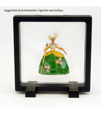 présentoir, effet suspendu, noir 11x11 cm