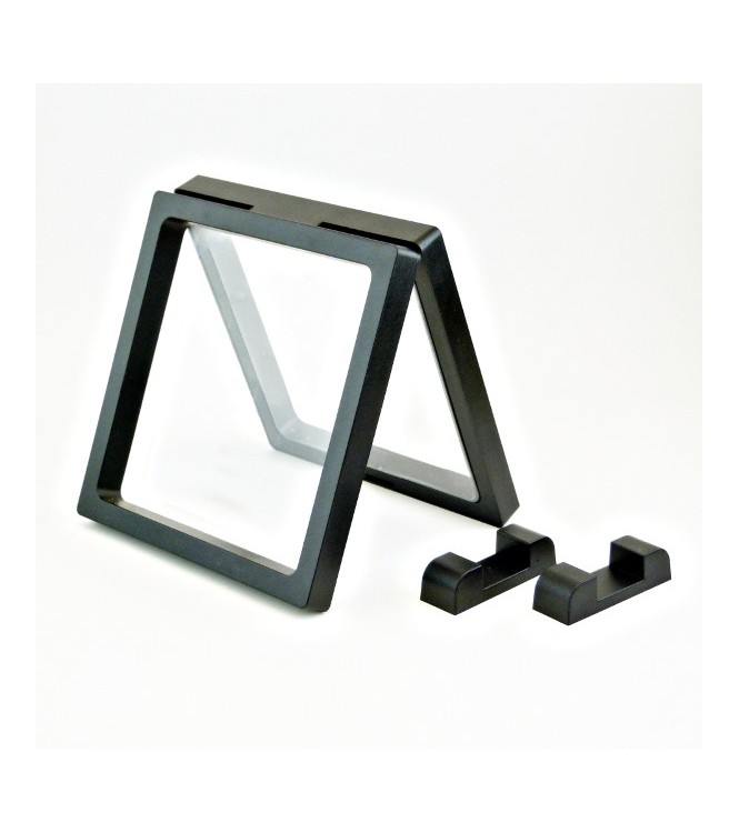 présentoir, effet suspendu, blanc 9x9 cm