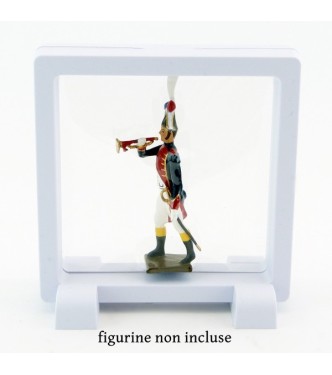 présentoir, effet suspendu, blanc 9x9 cm