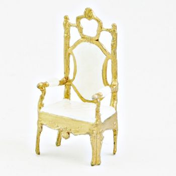 fauteuil matelassé (Felix Faure) - blanc