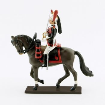 cavalier de la Garde Républicaine (sur cheval marron)
