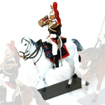 trompette de la Garde Républicaine (sur cheval blanc)
