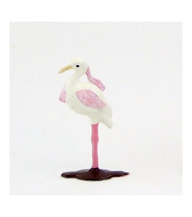 Flamant rose (demi-ronde bosse, h. 2,4 cm)