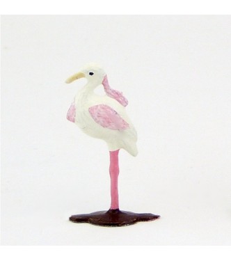 Flamant rose (demi-ronde bosse, h. 2,4 cm)