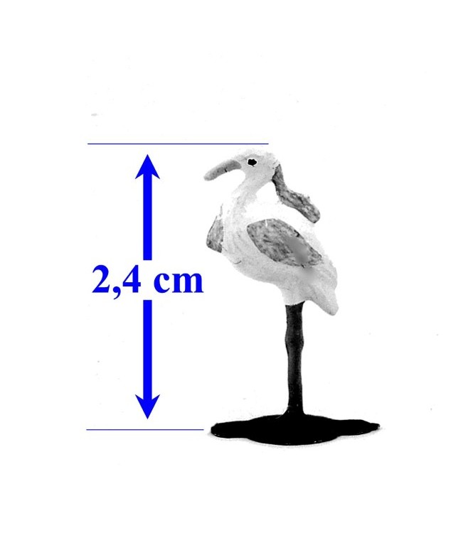 Flamant rose (demi-ronde bosse, h. 2,4 cm)