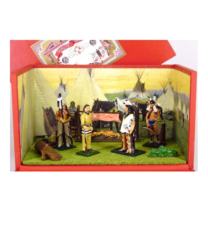 diorama « Wild Bill Hickoketchef indien Mandan » (« le camp indien »)