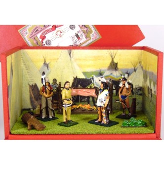 diorama « Wild Bill Hickoketchef indien Mandan » (« le camp indien »)