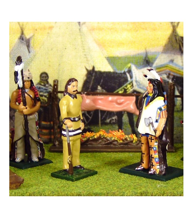 diorama « Wild Bill Hickoketchef indien Mandan » (« le camp indien »)
