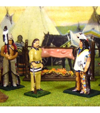 diorama « Wild Bill Hickoketchef indien Mandan » (« le camp indien »)