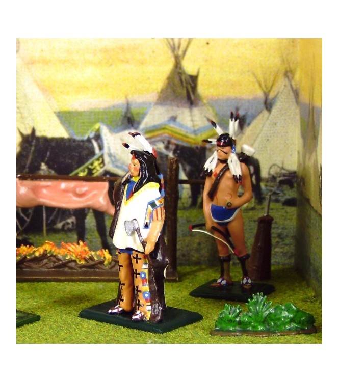 diorama « Wild Bill Hickoketchef indien Mandan » (« le camp indien »)