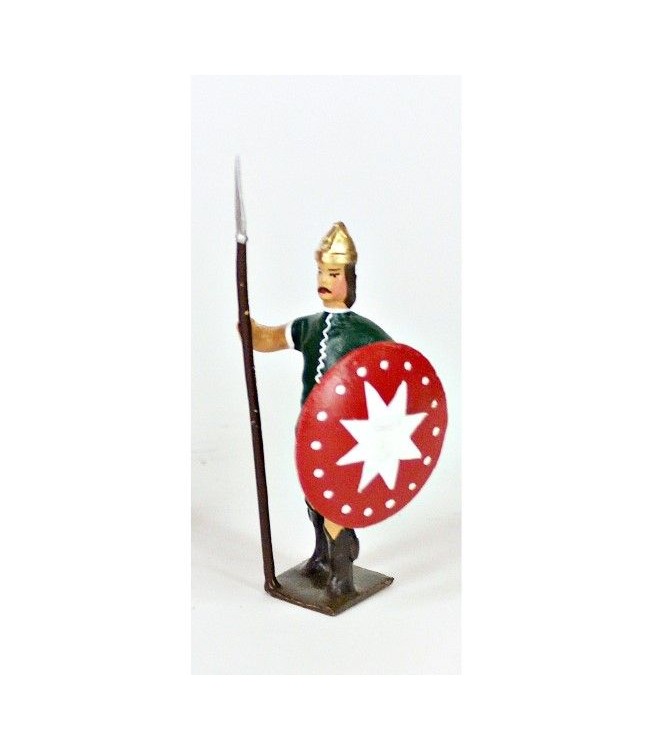 gaulois avec lance et bouclier