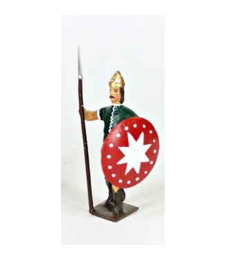 gaulois avec lance et bouclier