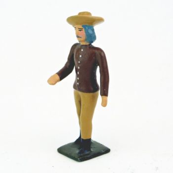 cow-boy debout (tunique marron)