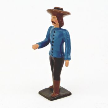cow-boy debout (tunique bleue)