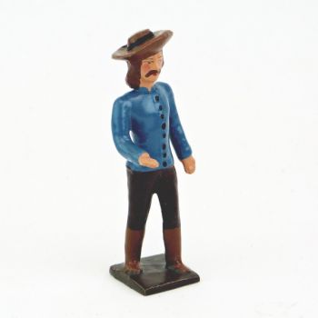 cow-boy debout (tunique bleue)